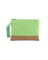 Ynot - Clutch Donna in tessuto con logo Sponge
