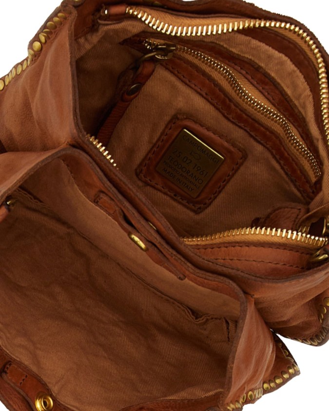 Campomaggi - Cora Cowhide Leather Shopping Bag with Studs and