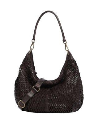Campomaggi - Borsa Hobo con Tracolla in Pelle Bovina Anastasia