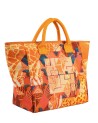 Ynot – Maxi-Strandtasche für Damen aus gewachstem Stoff, Color’s Bay
