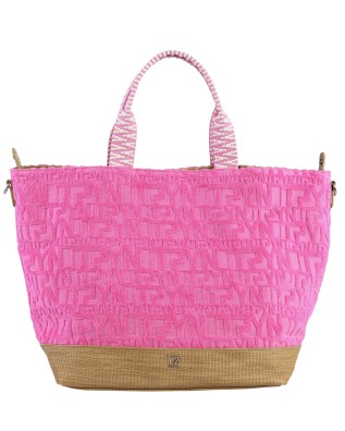 Ynot - Women's Beach Bag, Fabric, Size L, Sponge - GUAVA