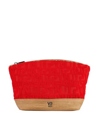  Ynot - Beauty Case Donna in tessuto con logo Sponge