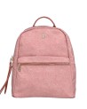 Ynot – Damenrucksack aus Stoff mit Logo und Kunstleder in der Farbe Cloud