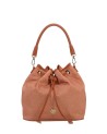 Ynot - Women's Bucket Bag in Cloud Fabric and Faux Leather