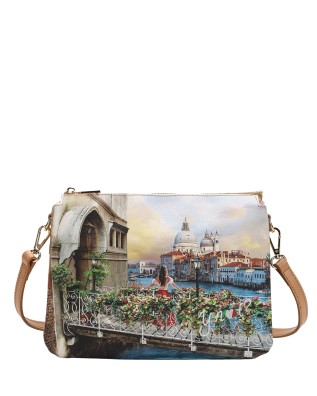  Ynot - Borsa Donna a 3 scomparti interni in ecopelle Yesbag 2