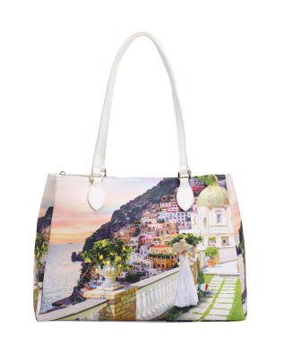 Ynot - Yesbag Women's Printed Faux Leather Tote Bag -...