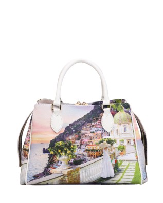 Ynot - Borsa boston bag in ecopelle con due manici Yesbag