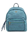 Ynot – Damenrucksack mit zwei Fronttaschen aus Stoff mit durchgehendem Cloud-Muster