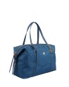 Ynot - Women's Weekend Travel Bag in Fabric and Cloud Faux Leather
