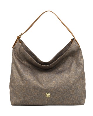  Ynot - Borsa Donna Hobo con Tasca Posteriore in Tessuto All
