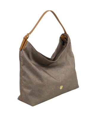  Ynot - Borsa Donna Hobo con Tasca Posteriore in Tessuto All 2