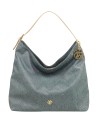 Ynot – Damen-Hobo-Tasche mit Rückentasche aus Stoff mit durchgängigem Cloud-Muster