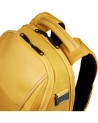 Piquadro - Lyss-Reiserucksack aus Leder und Stoff für einen 15,6-Zoll-Laptop
