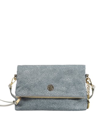  Ynot - Borsa a Tracolla con Patta in Tessuto All Over Cloud