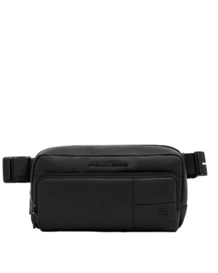 Piquadro - Wollem men's belt bag made of rubberized...