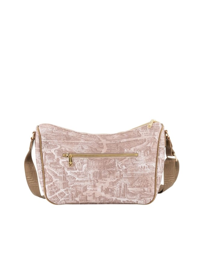 Ynot - Borsa a spalla grande con tasca esterna in pvc Aeterna