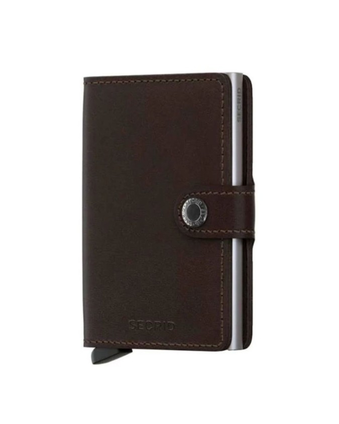 Secrid - Portafoglio MINI in pelle e alluminio RFID Basic MB