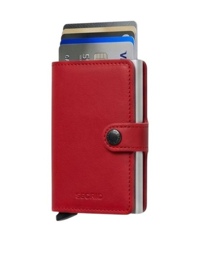 Secrid - Portafoglio MINI in pelle e alluminio RFID Basic MB