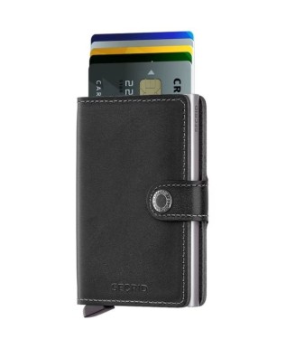 Secrid - Portafoglio MINI in pelle e alluminio RFID Basic MB