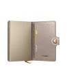 Secrid - Miniwallet in pelle e alluminio Emboss Diamond Plus