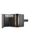 Secrid - Miniwallet in pelle e alluminio Satin