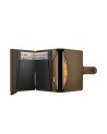 Secrid - Miniwallet in pelle e alluminio Satin