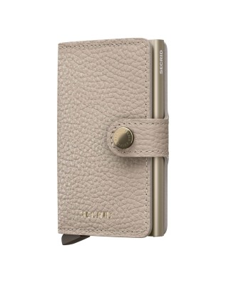  Secrid - Miniwallet in pelle e alluminio Pebble