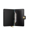 Secrid - Miniwallet in pelle e alluminio Stitch Floral Plus