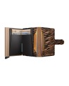 Secrid - Miniwallet Zebra Small Aluminum Leather Wallet