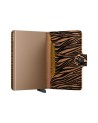 Secrid - Miniwallet Zebra Small Aluminum Leather Wallet