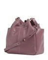 The Bridge - Letizia Leather Bucket Bag with Shoulder Strap