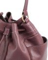 The Bridge - Letizia Leather Bucket Bag with Shoulder Strap