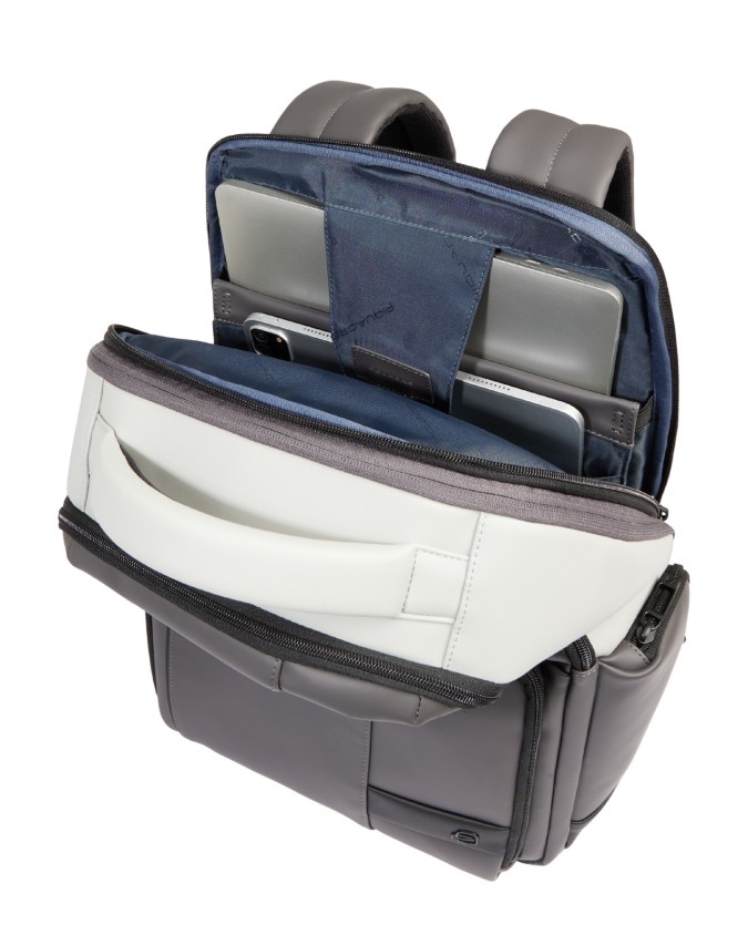  Piquadro - Zaino porta pc 15.6'' porta iPad® in tessuto gommato