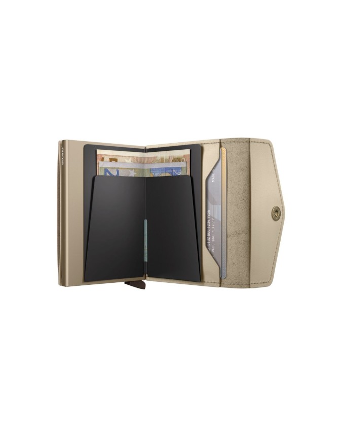 Secrid - Smooth leather and aluminum...