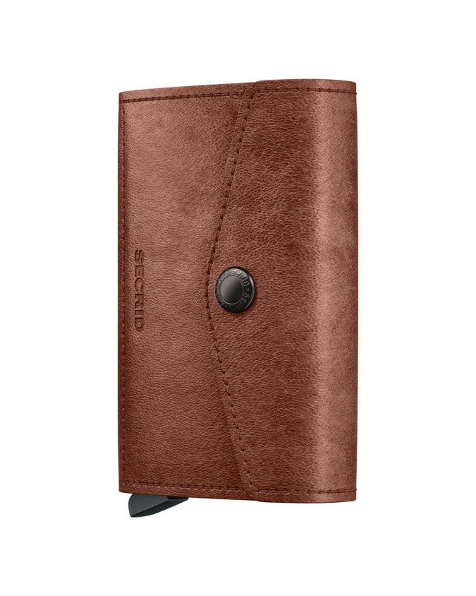 Secrid - Portafoglio in pelle e alluminio con tasca Envelope Vintage
