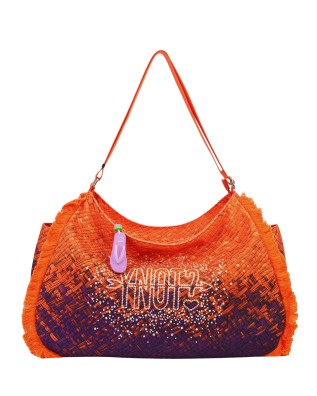 Ynot - Macao Nylon Beach Hobo Bag with Side Fringes - PAPAJA