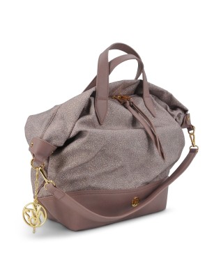  Ynot - Borsa Shopping a Mano con Tracolla in Nylon Cloud 2