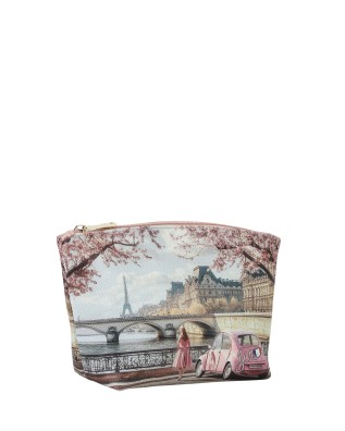  Ynot - Beauty Case donna Tg. S in ecopelle stampa città Yesbag 2