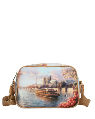  Ynot - Borsa camera bag in ecopelle con tasca posteriore in