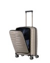 Travelite - Size S polypropylene carry-on trolley with Air Base front pocket