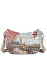 Ynot - Large Tote Bag with Faux Leather Shoulder Strap, "Città