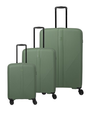 Travelite - Set di valigie in 3 misure S/M/L in polipropilene Air Stripe