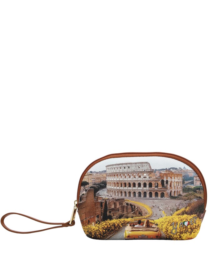 Ynot – Rounded Beauty Case, Size S, with faux leather handle