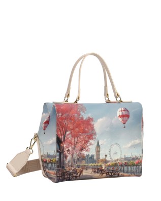  Ynot - Borsa a spalla boston bag Tg.  2