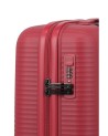 Travelite - Trolley Größe S Slim aus Polypropylen, 4 Räder, Air Stripe