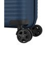 Travelite - Trolley Größe S Slim aus Polypropylen, 4 Räder, Air Stripe
