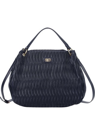  Ynot - Borsa Hobo con Tracolla con Texture Plissettata Paris