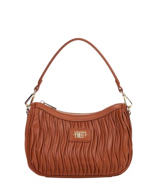  Ynot - Borsa Hobo Small con Texture Plissettata Paris