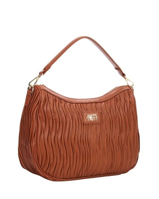  Ynot - Borsa Hobo Donna con Texture Plissettata Paris 2