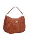 Ynot - Women's Hobo Bag with Pleated Texture, Paris